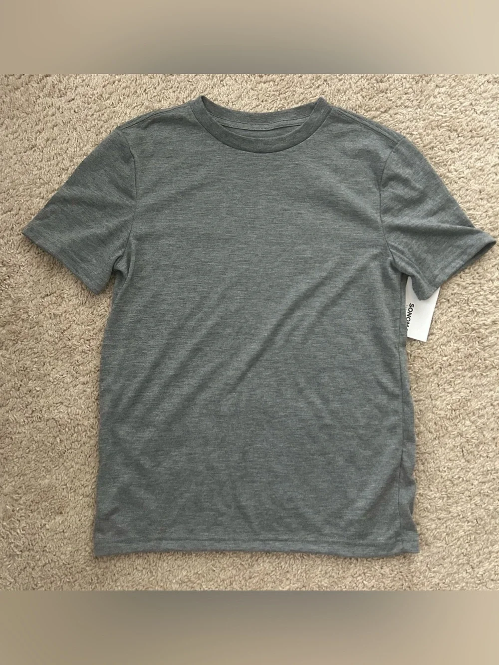 SONOMA Boys Gray Short Sleeve Tee Size Large (10/12) NWT